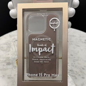 MVMT Magnetic Silicone Case for iPhone 15 Pro Max - Brown
